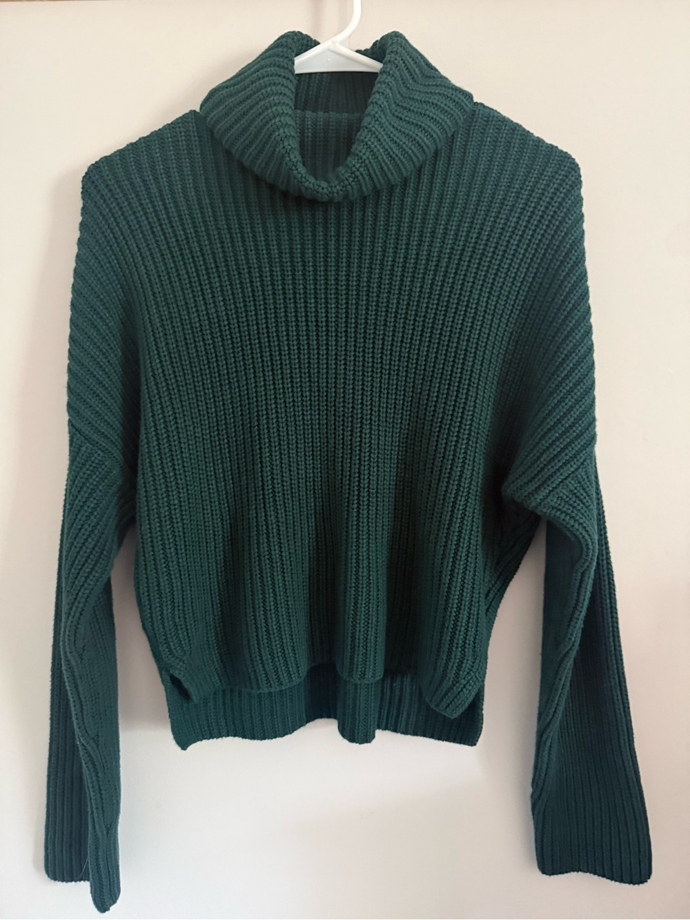 Abercrombie Forest Green Ribbed Turtleneck Sweater - Women XS